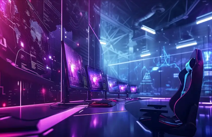 Arena waar e-sporttoernooien worden gehouden.